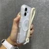 Роскошный Матовый Чехол-Броня С MagSafe Для Телефона Для iPhone 17 11 14 12 13 15 16 Pro Max Разноцветный Ремешок-Шнурок Ударопрочный Чехол