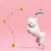 3PCS Soft Plush Dog Chew Toy Squeaky Spiky Ball Funny Cartoon Dog Toy for Small Dogs Teething and Playtimes Fun
