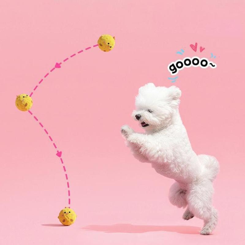 3PCS Soft Plush Dog Chew Toy Squeaky Spiky Ball Funny Cartoon Dog Toy for Small Dogs Teething and Playtimes Fun