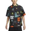 Sportswear Classic Comfortable Printed Short Sleeve Shirt Men Shirts Black HM4453010