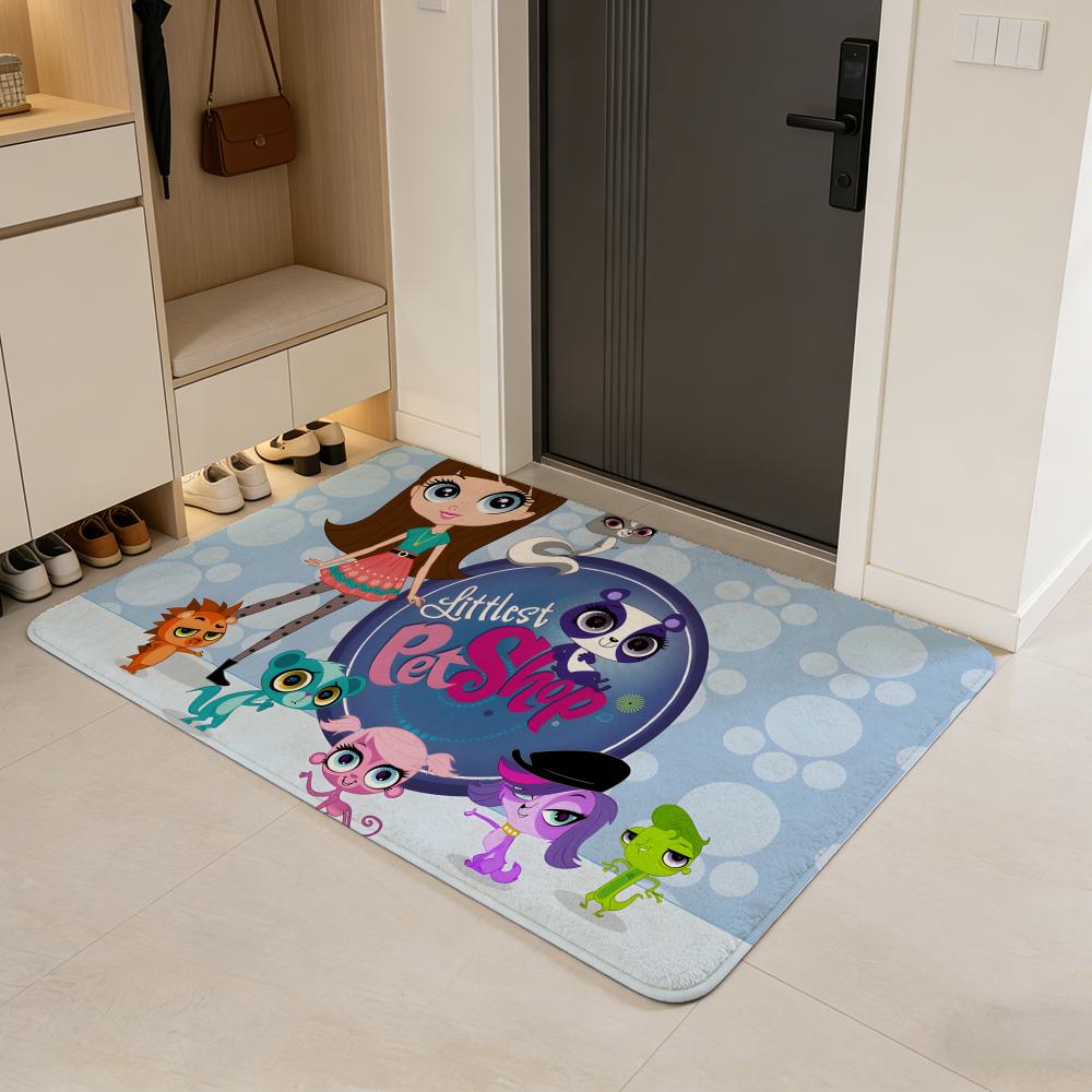 Игрушка L-Littlest Pet Shop Коврик для пола Фланелевый коврик для двери Нескользящий Впитывающий Моющийся Домашний коврик для помещений
