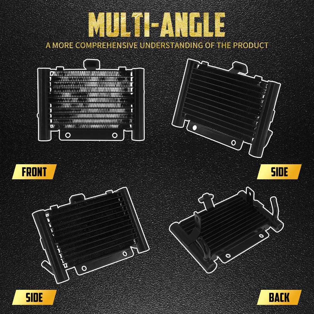 Motorcycle Oil Cooler Radiator Water Tank For Harley Touring 17-25 Road King FLHR Electra Glide Ultra Classic FLHTCU FLHX FLTRX