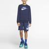 Nike Sportswear Club Fleece Logo Print Drawstring Loose Fit Shorts Kids Shorts Midnight-Navy CK0509-410