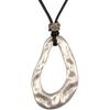 Leather Necklace for Women Boho Choker Necklace Long Cord Leather Pendant Bohemian Neckalce Vintage Alloy Pendant Leather Rope Necklace Wooden