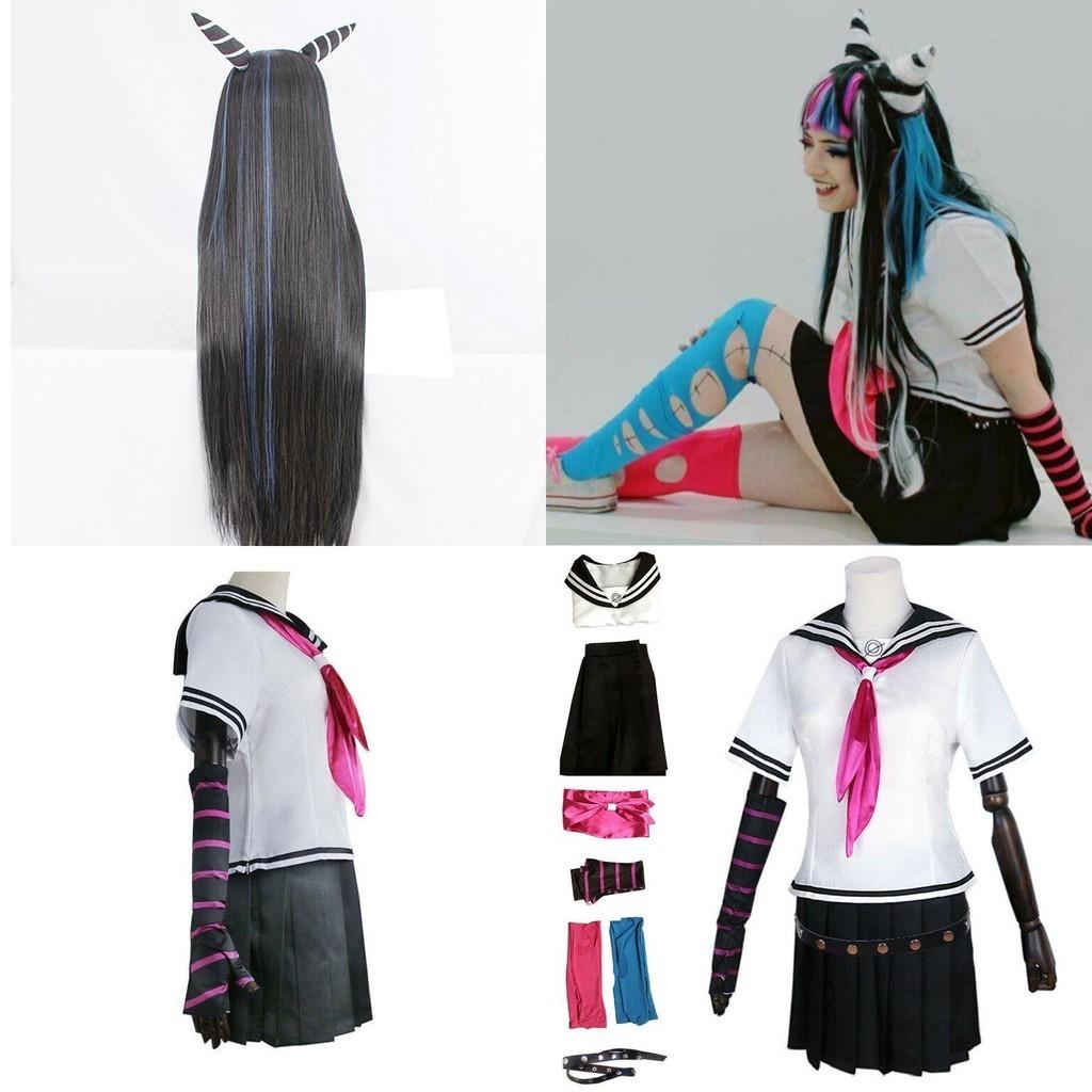 Яркий костюм Данганронпы Ибуки Миоды, включающий стильное платье и набор аксессуаров