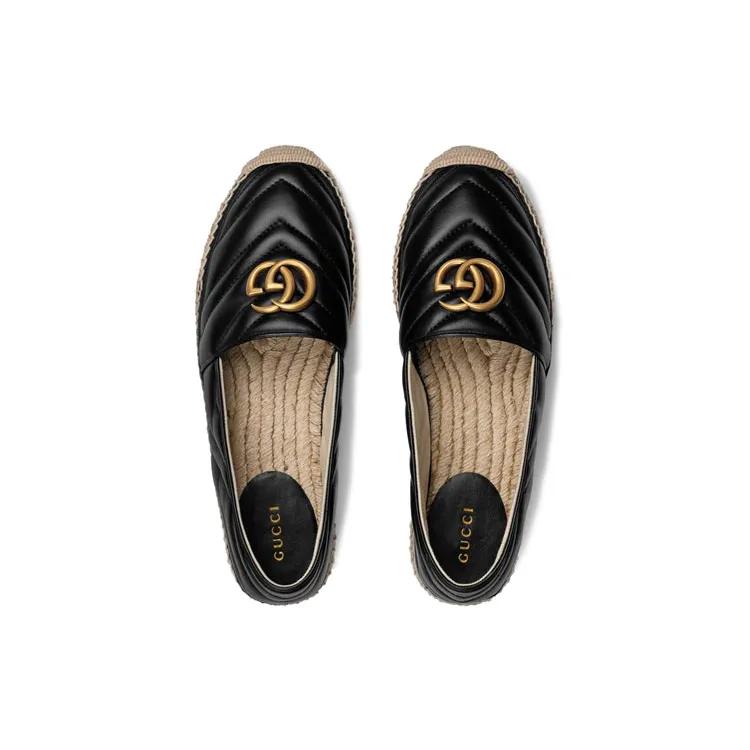 Gucci Womens GG Espadrilles 'Black' (women's sizes) Black Espadrilles 551890 BKO00 1000