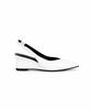 2Comm Eton Leather Stiletto Wedge Slingback_White