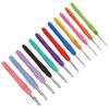 12 шт. Крючки для вязания Спицы Мягкая резиновая ручка Разные размеры Набор спиц для вязания для начинающих Опытных