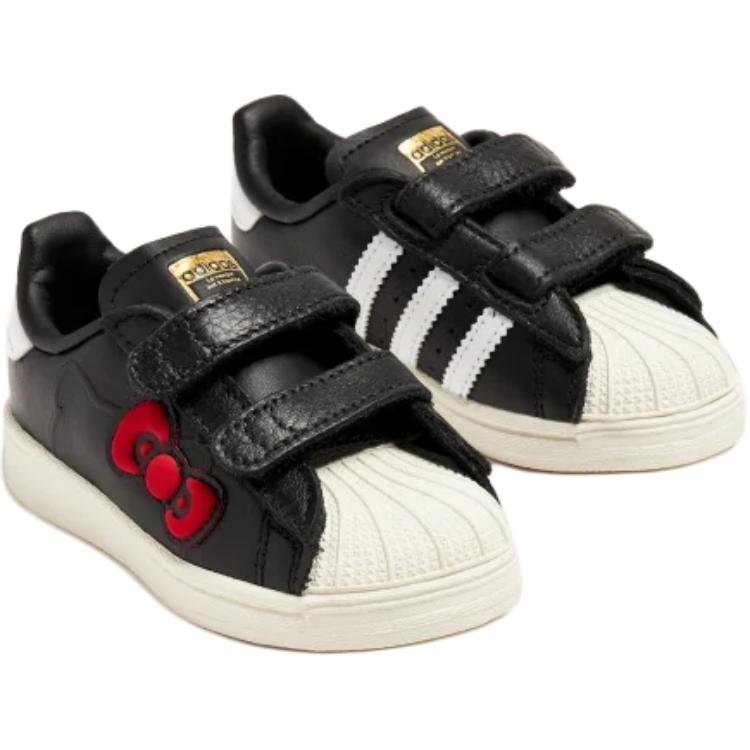 Hello Kitty x adidas Superstar Застежка на липучке I 50-летний юбилей Детские кроссовки Черный Основной черный Облачно-белый IG6997