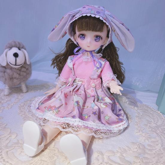 Кукла BJD, милая коллекционная, удобная на ощупь двумерная кукла BJD с изображением комиксов, игрушка для девочек, подарки на день рождения