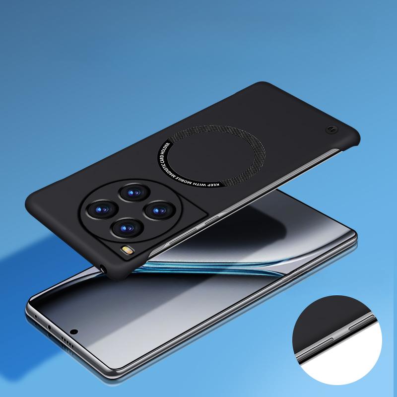 Для Oneplus ACE 3 PRO 3V Magnetic для Magsafe Безрамный жесткий чехол для ПК для One Plus ACE3 Pro 3 V 2v Беспроводная зарядка Матовый чехол-накладка Ультратонкий