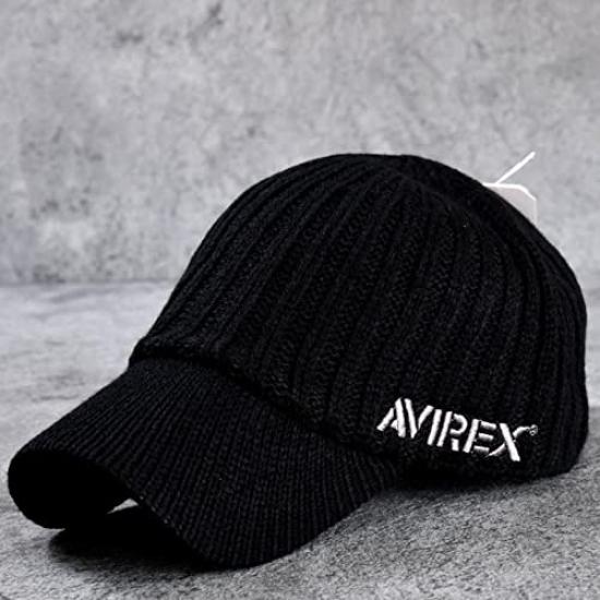 AVIREX Вязаная и американская уличная кепка, шапка-бини, кепка, шляпа, мужская, женская, 14986700, черная, серая, бренд, военная, повседневная, уличная, (черный (80))