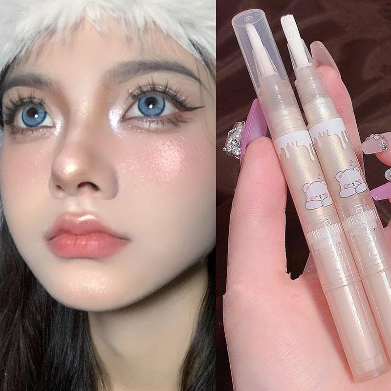 Waterproof Shiny Diamond Highlight Pen Eye Makeup Highlighter Waterproof Pearl White Brighten Silkworm Shadow Liquid Eyeliner