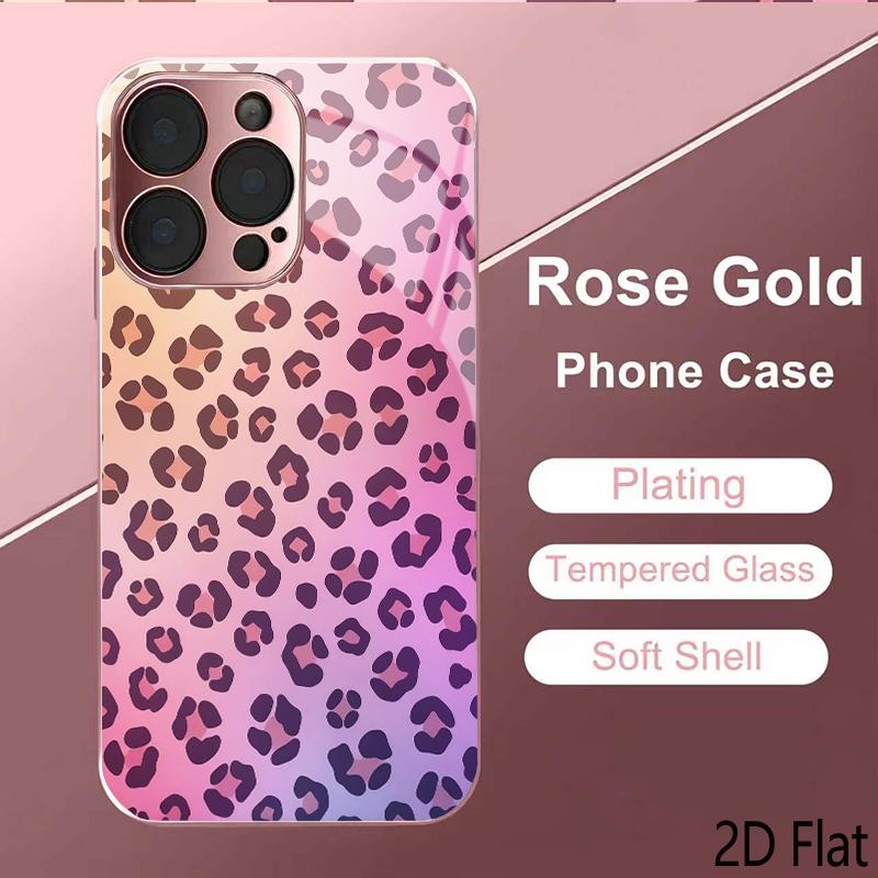 PurpLeo 2DFlat Для iPhone17 18 16 15 14 13 12 11 Pro Max XS XR 8 7Plus Чехол для телефона Ударопрочный Защитная задняя крышка