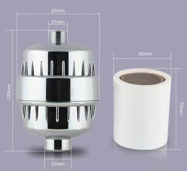 25-уровневый фильтр качества воды для ванны, очиститель воды для душа, удаление остаточного хлора, фильтр для душа