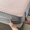 Новый матрасный чехол из ледяного шелка типа А, охлаждающий: Стеганый, Нескользящий, Комплект из 3 предметов постельного белья для освежающего сна