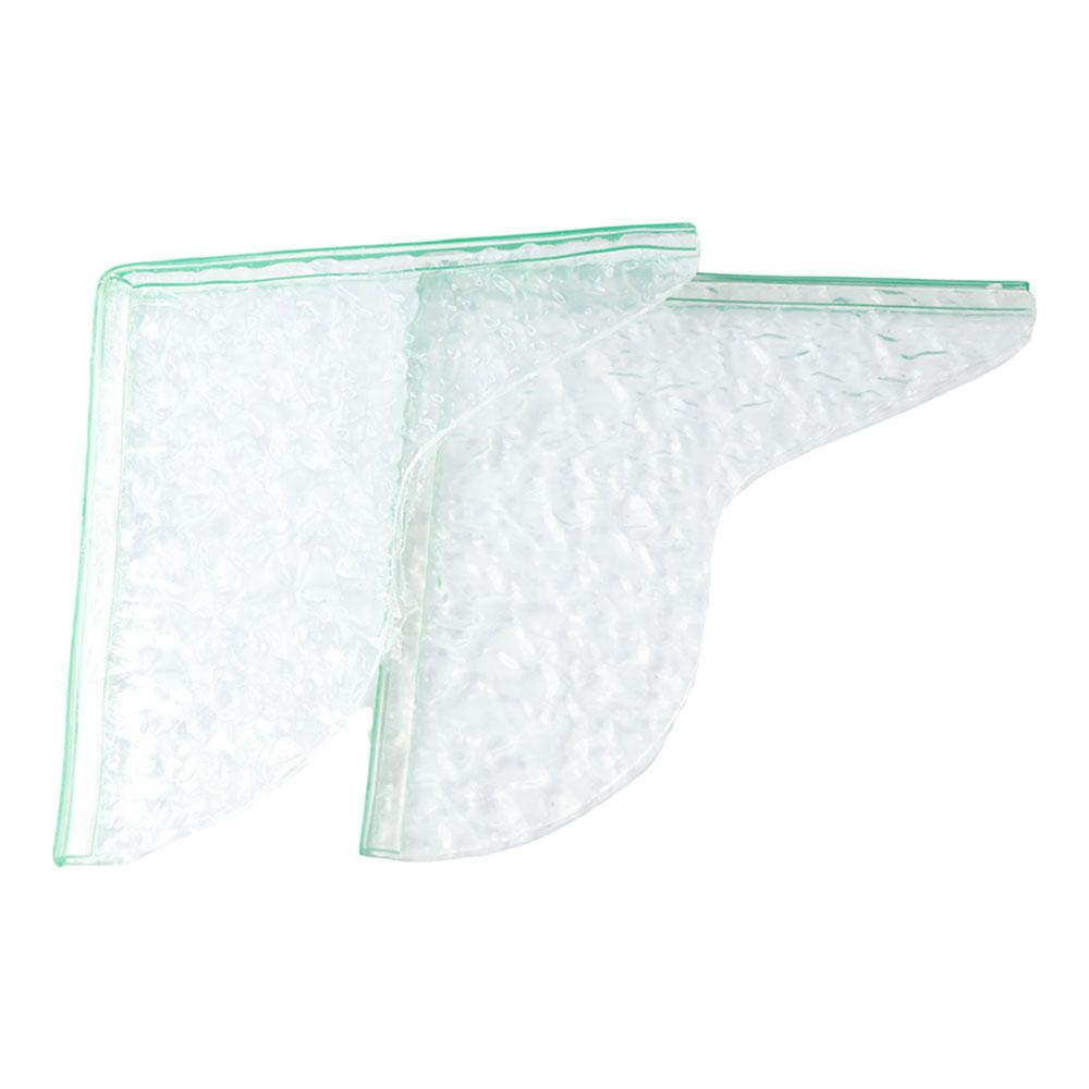 2Pcs Water Splash Bathtub Edge Guard Self-Adhesive Shower Bath Corner Guard Splashing Transparent Bathtub Water Baffle