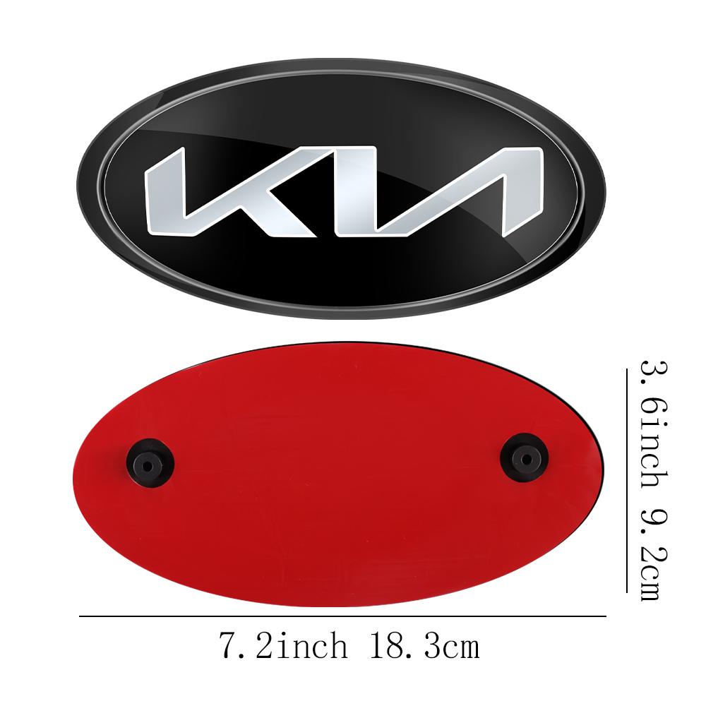 AABIU1 Car Front Hood Emblem Rear Badge Logo Sticker For KIA Sportage Ceed Sorento Cerato Optima Picanto Rio Soul K5 Stonic Niro Forte