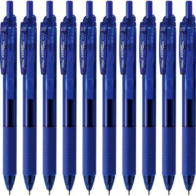 PENTEL Гелевая ручка EnerGel S Шариковая Синяя 10 Ручек Ручка, 0,5 мм, Корпус, BLN125-C,