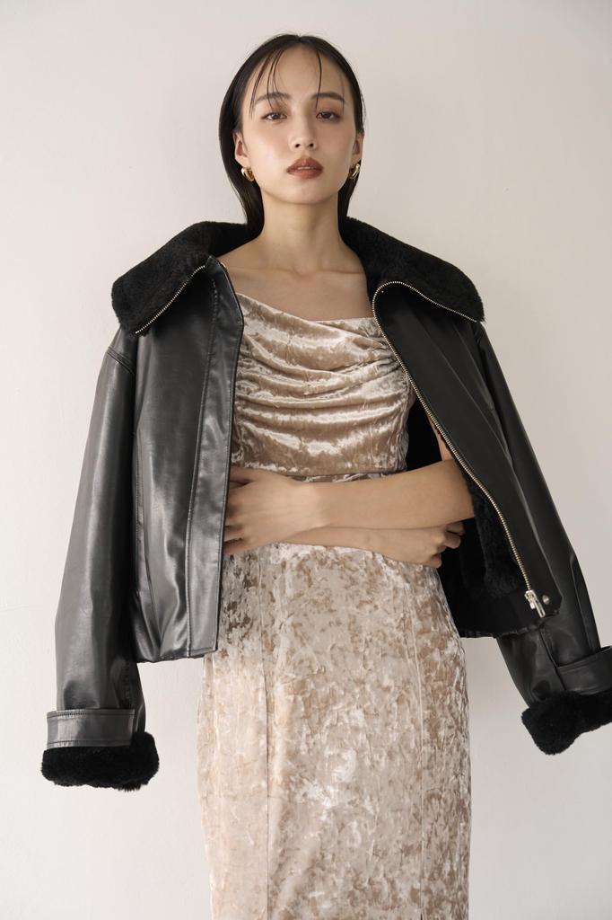 Balie Bomber Jacket SWFJ245051 BLK [Sneider] Women's