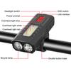Bike Headlight High Brightness Waterproof Rechargeable Compact Size Multiple Lighting Modes USB Charging Bicycle Front Headlight Bicycle Light