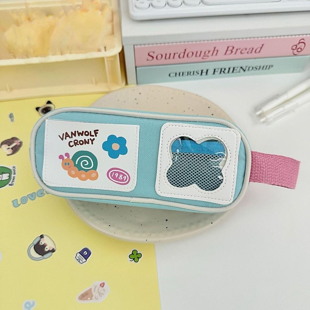 Picnic Series Cartoon Stationery Bag Rabbit Pen Pencil Case Kawaii Pencil Bag Student