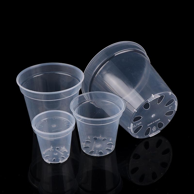 Круглый горшок для рассады орхидей Контейнер для рассады Прозрачный контейнер для орхидей Круглые стартовые горшки