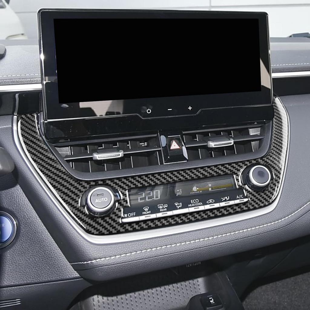 Накладки из настоящего углеродного волокна NVCNX для интерьера Toyota Corolla &Cross | для 2020-2026 2021 2022 2023 2024 2025 Гибридный Хэтчбек L LE XLE SE XSE