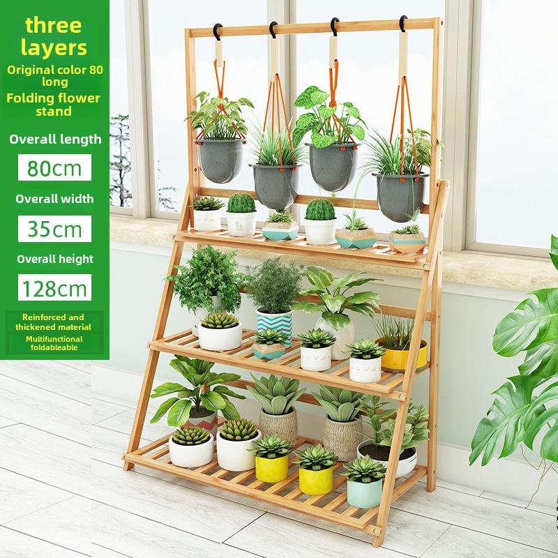 «Многоуровневая складная балконная стойка для цветов с возможностью подвешивания и установки на полу для суккулентов и хранения»