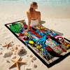 1Pc Superhero Comic Characters Beach Towel, Quick Dry, Multi-Use for Beach Pool Gym Yoga Home Travel, Christmas, Halloween, Xmas Gift Em92838