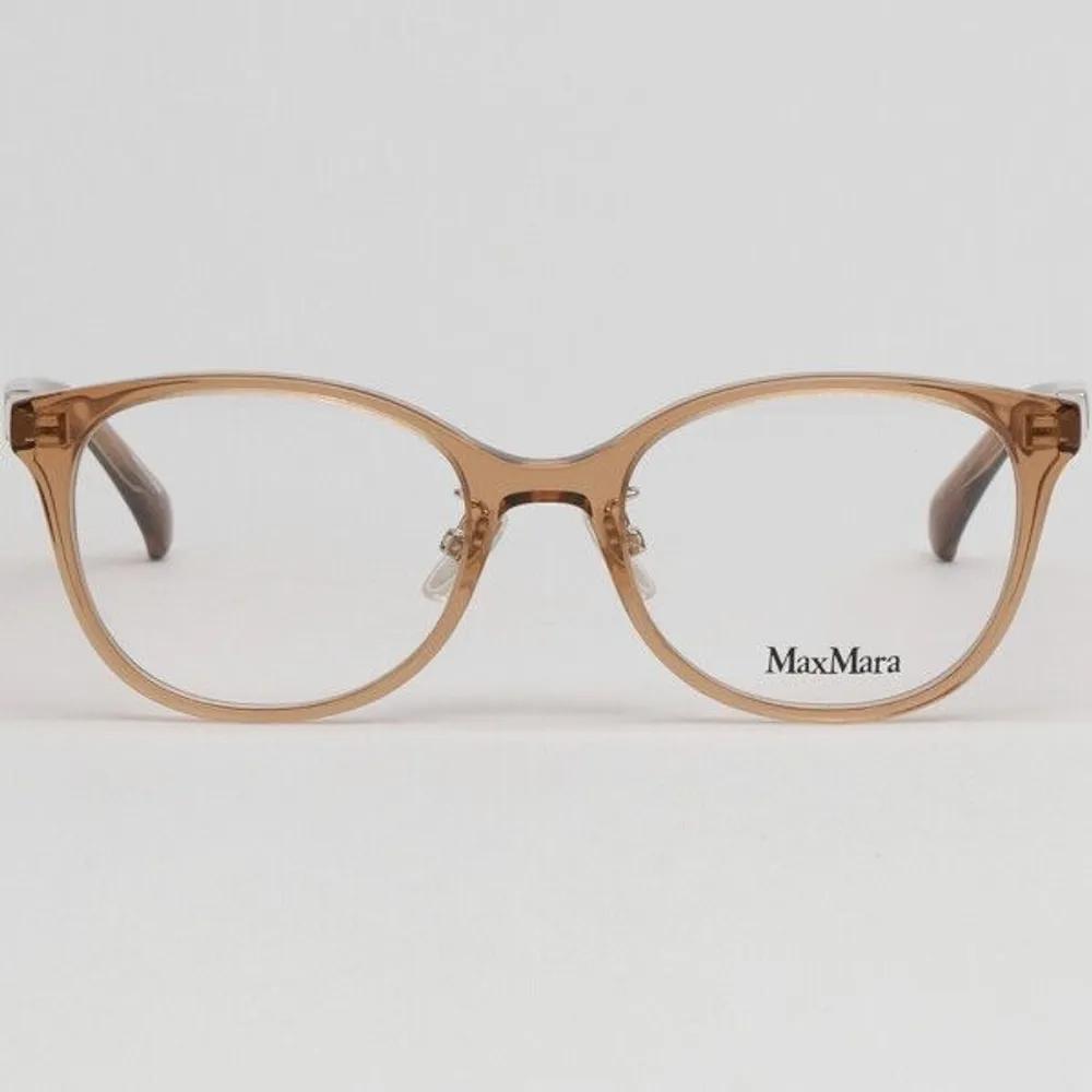 [MaxMara] Eyeglass Frames MM5126D 045 Transparent Brown Square Horn-rimmed Daily Fashion