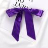 2024 Spring/Summer Women's Silk Scarf Headband: Thin, Narrow, Solid Color Ribbon for Ponytail, Bag, or Bow Tie Use
