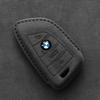 Кожаный чехол для ключей от машины для BMW X1 X3 X5 X6 X7 F20 F15 F16 F48 G20 G30 G01 G02 G05 G11 G32 1 3 7 серии, брелок, аксессуары из замши