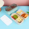 Portable Sealed Double-layer Microwave Oven Heating Student and Adult Lunch Boxes