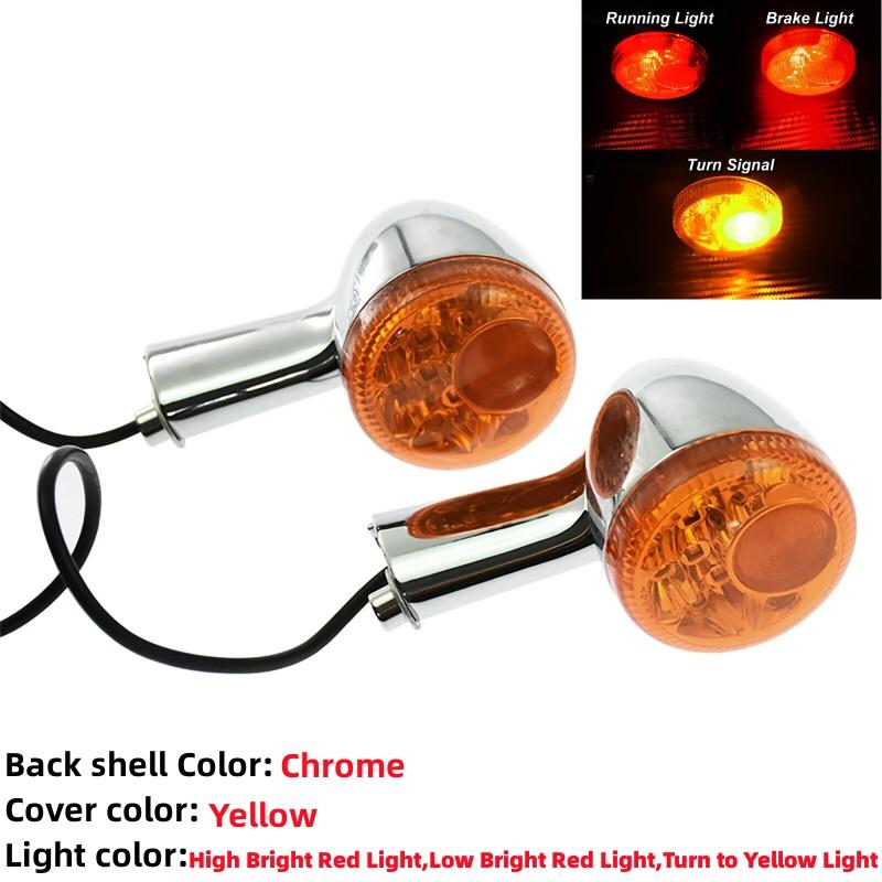 2Pcs LED Motorcycle Turn Signal Light Motorcycle Turn Indicator Running Lamp Fit for Harley Sportster XL883 XL1200