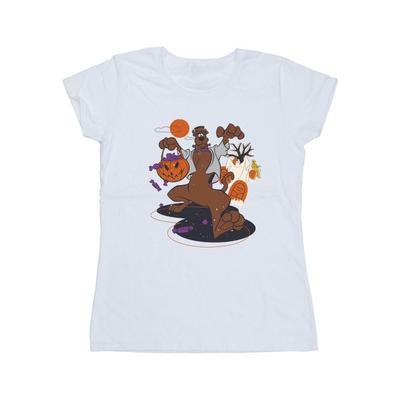 Womens/Ladies Monsters Pumpkin Cotton T-Shirt