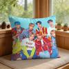 Kpop AAteez Band Cushion Cover Square Short Plush Pillow Case Living Room Sofa Home Decor Funda X
