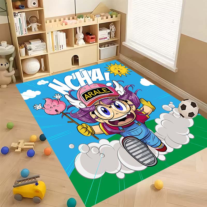New Cartoon Dr S-Slump Arale Bathroom Rug, Soft Bedroom Floor, Home Laundry Room, Non-Slip Welcome MatCustomizable