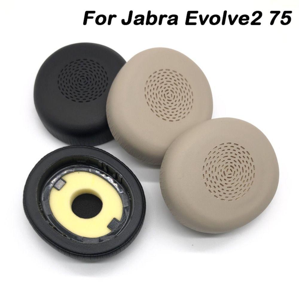 1Pair PU Leather Headphone Ear Pads Earpads Earmuff New Ear Cushion for Jabra Evolve2 75