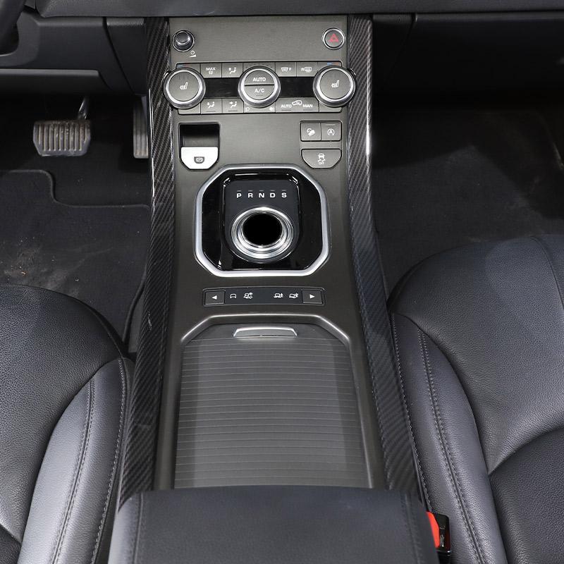 Для Land Rover Range Rover Evoque 2012-2018 ABS углеродное волокно/серебристый автомобильный центр управления боковой отделкой полоса наклейка автомобильные аксессуары