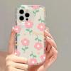 Love Heart Phone Case For iPhone 13 Case iPhone 14 15 Pro Max 11 12 16 XR XS X 7 8 Plus SE Cute Flower Shockproof Bumper Cover