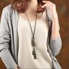 Jewelry Ethnic Style Necklace Tassel Long Sweater Chain Elegant Bohemian Style Choker Lady