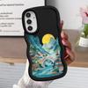 Чехол-пенал с горным дизайном для Samsung Galaxy A11 A15 A12 A13 A16 A52 A14 A21s Мягкая накладка на телефон A04 A03 A05 A06 A22 A23 A33 A53