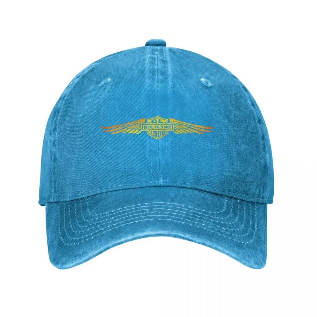 Мотоцикл Goldwing Gl Байкер Мотоциклы Езда Унисекс Женская Бейсболка Шляпа Из Потертого Денима Шляпа Повседневные Мероприятия Кепка Snapback