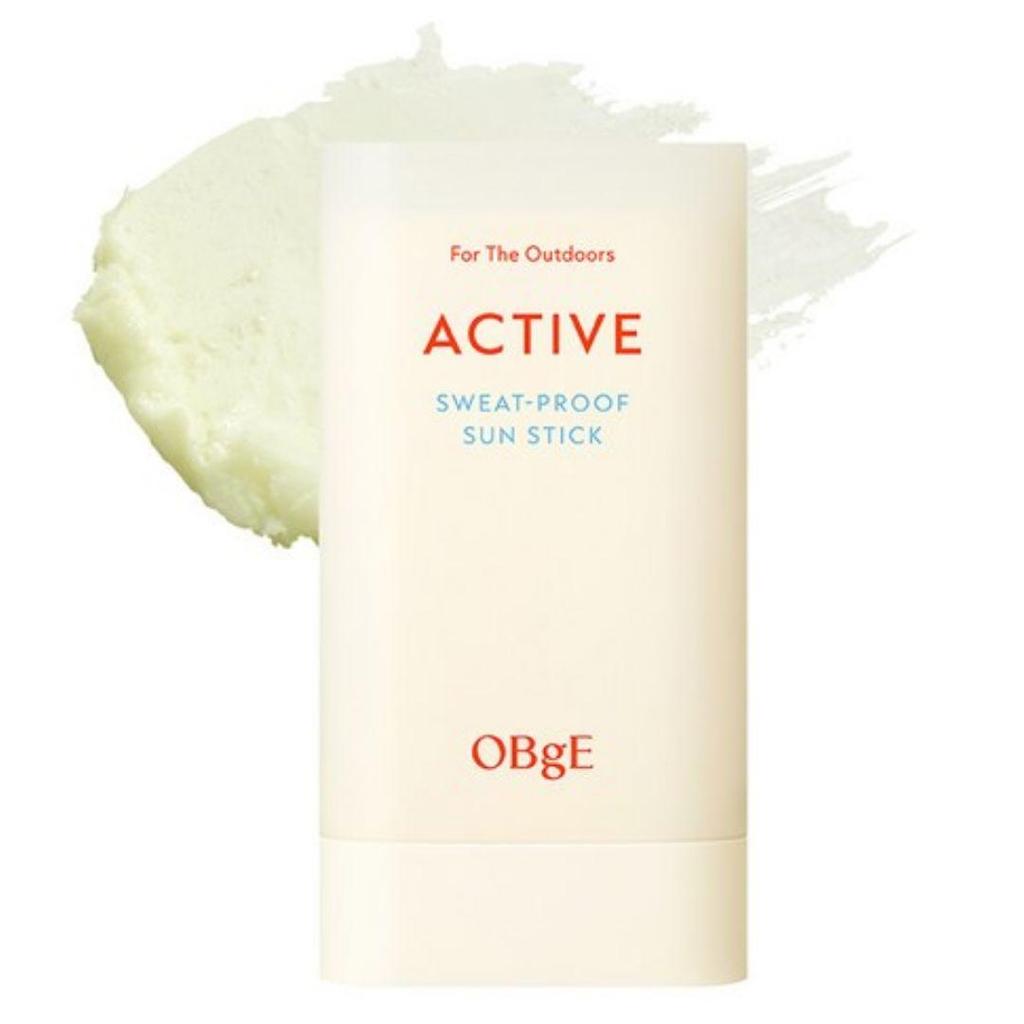 OBgE Active Sweat-Proof Sun Stick SPF50+ PA++++ Waterproof UV Protection Sunscreen Stick 18g
