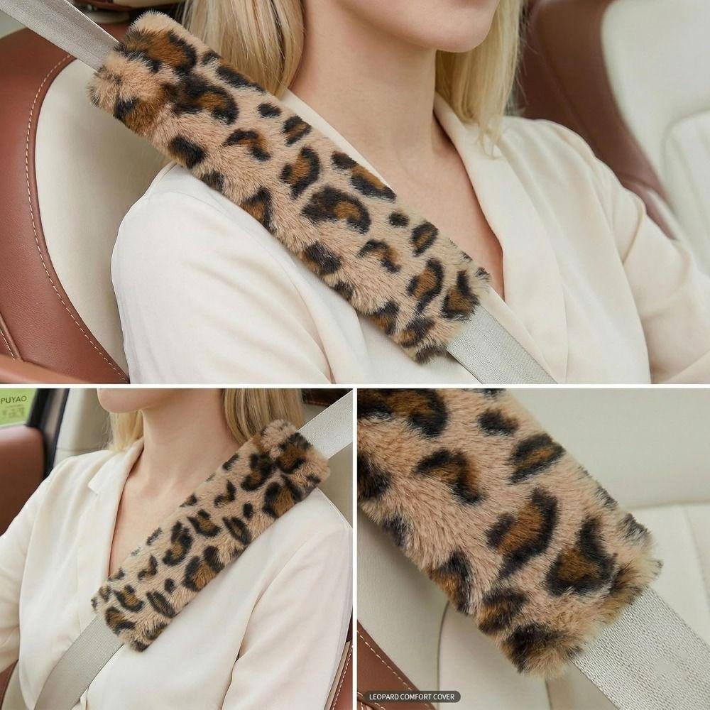 Soft Fluffy Car Seat Belt Shoulder Pads Durable Car Seat Belt Cover Seat Belt Accessories