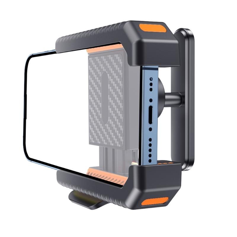 Портативный магнитный держатель для телефона для фитнес-машин, занятий спортом на открытом воздухе, с сильными магнитами и присоской