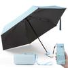 Folding UV Light Folding Folding Folding For Sunny and Rainy Complete Light Heat Windproof and Water Rainy Season 6 Folding Case Sky Blue Umbrella,