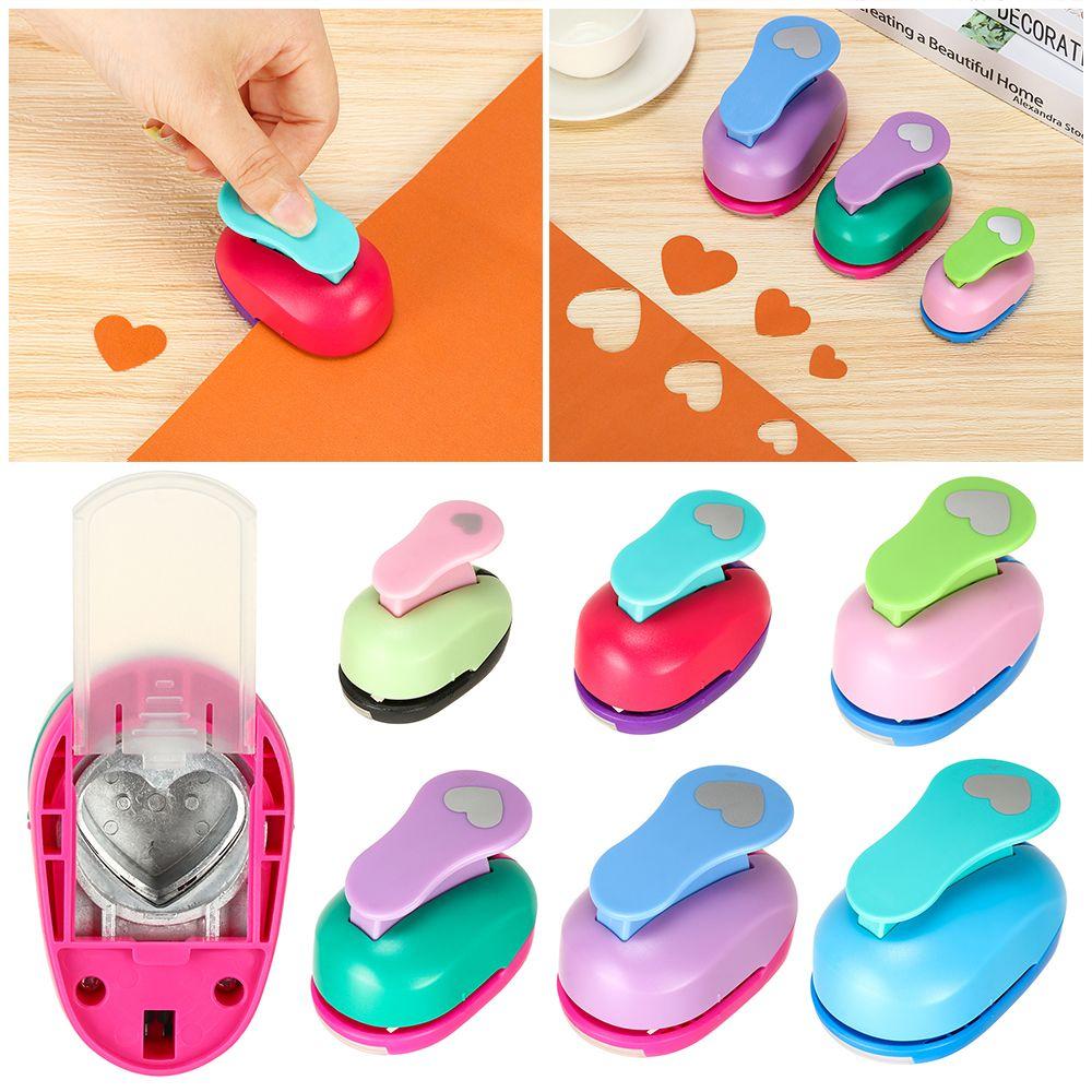 9-75mm Convenient DIY Handmade Embossing Paper Shaper Cutter Heart-shaped Hole Punch Cards Making
