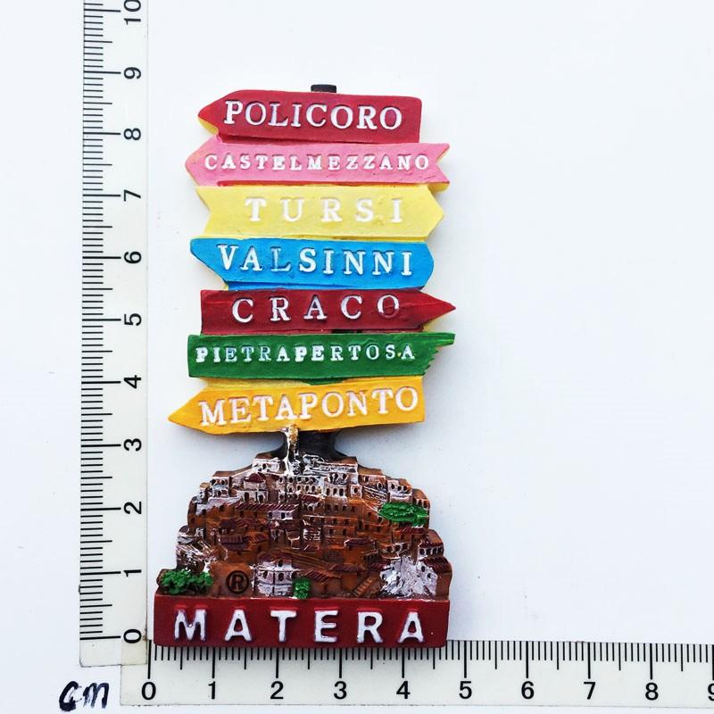 Италия Милан Магнит на холодильник Сувениры Венеция Рим Пиза Флоренция Магнитные магниты Смоляные наклейки на холодильник Украшения для дома Подарки